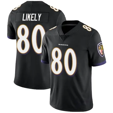 Youth Nike Baltimore Ravens Isaiah Likely Black Alternate Vapor Untouchable Jersey - Limited