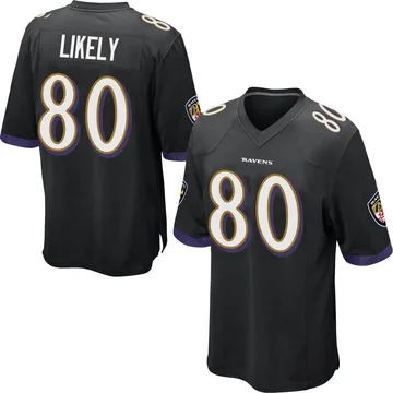 Youth Nike Baltimore Ravens Isaiah Likely Black Jersey - Game