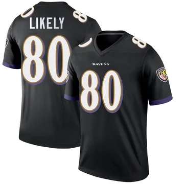 Youth Nike Baltimore Ravens Isaiah Likely Black Jersey - Legend