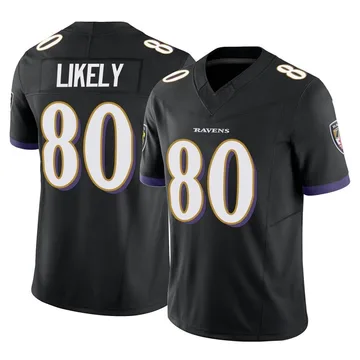 Youth Nike Baltimore Ravens Isaiah Likely Black Vapor F.U.S.E. Jersey - Limited