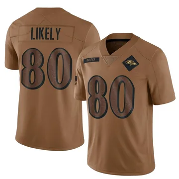 Youth Nike Baltimore Ravens Isaiah Likely Brown 2023 Salute To Service Jersey - Limited
