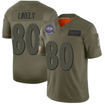 Youth Nike Baltimore Ravens Isaiah Likely Camo 2019 Salute to Service Jersey - Limited
