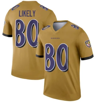 Youth Nike Baltimore Ravens Isaiah Likely Gold Inverted Jersey - Legend