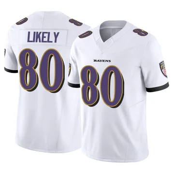 Youth Nike Baltimore Ravens Isaiah Likely White Vapor F.U.S.E. Jersey - Limited