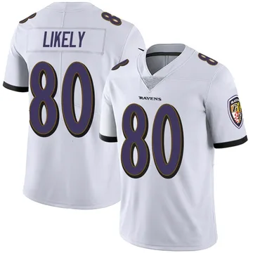 Youth Nike Baltimore Ravens Isaiah Likely White Vapor Untouchable Jersey - Limited