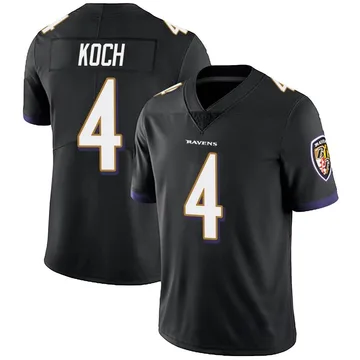 Youth Nike Baltimore Ravens Sam Koch Black Alternate Vapor Untouchable Jersey - Limited