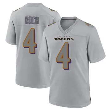 Youth Nike Baltimore Ravens Sam Koch Gray Atmosphere Fashion Jersey - Game