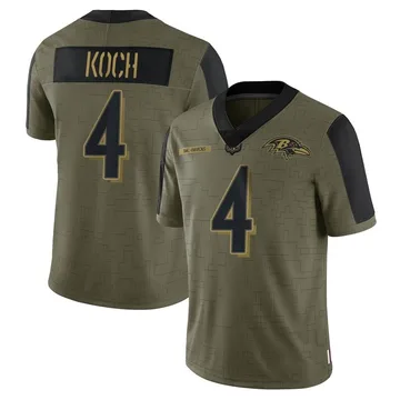 Nike Baltimore Ravens No4 Sam Koch Black Alternate Men's Stitched NFL Vapor Untouchable Limited Jersey