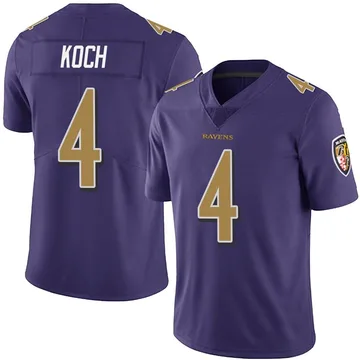Youth Nike Baltimore Ravens Sam Koch Purple Team Color Vapor Untouchable Jersey - Limited